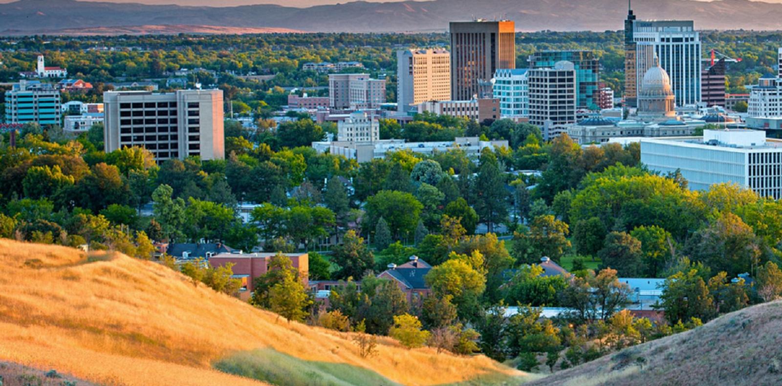 Boise Idaho downtown view of commercial real estate