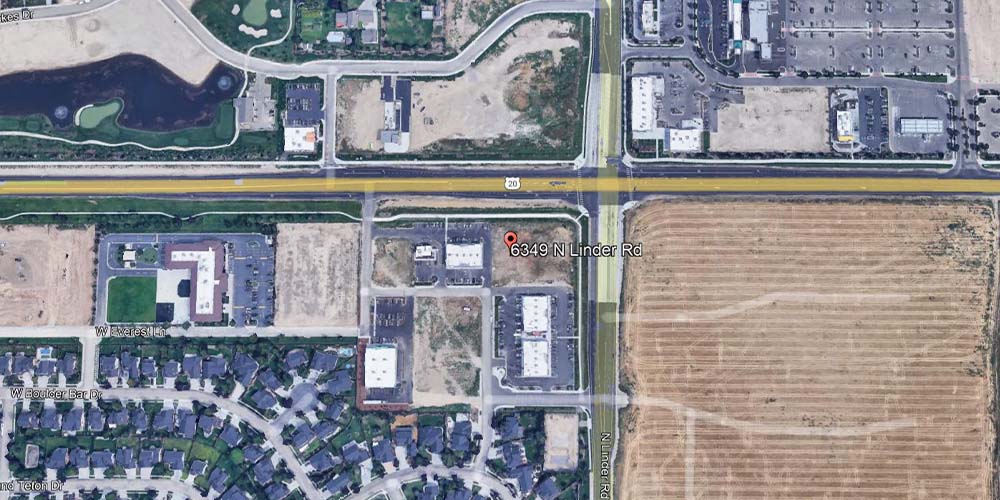 Google Earth Aerial Image Highlighting New Development