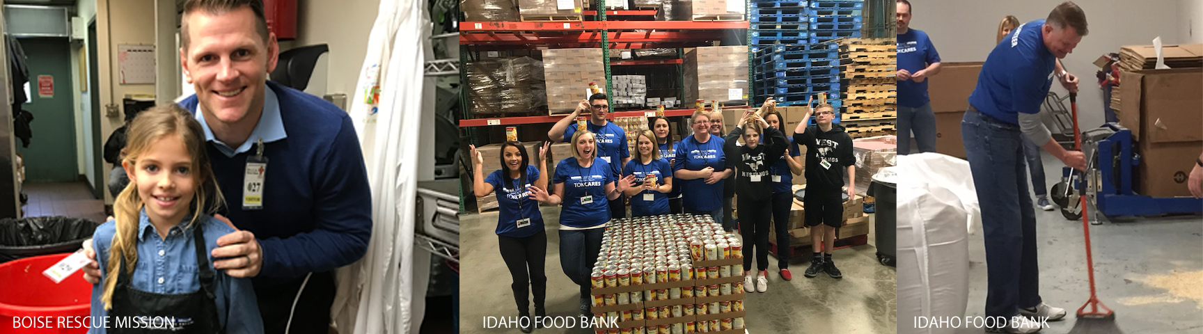 Festival of trees, Idaho food bank and paint the town.