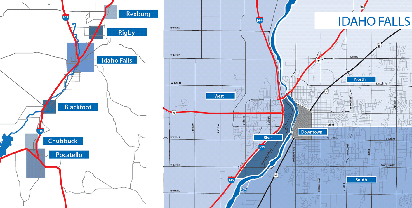 Map of East Idaho's Commercial Real Estate Market