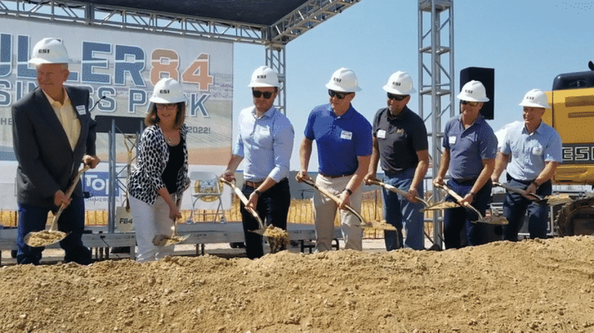 Dignitaries officially break ground at Fuller84 Business Park!