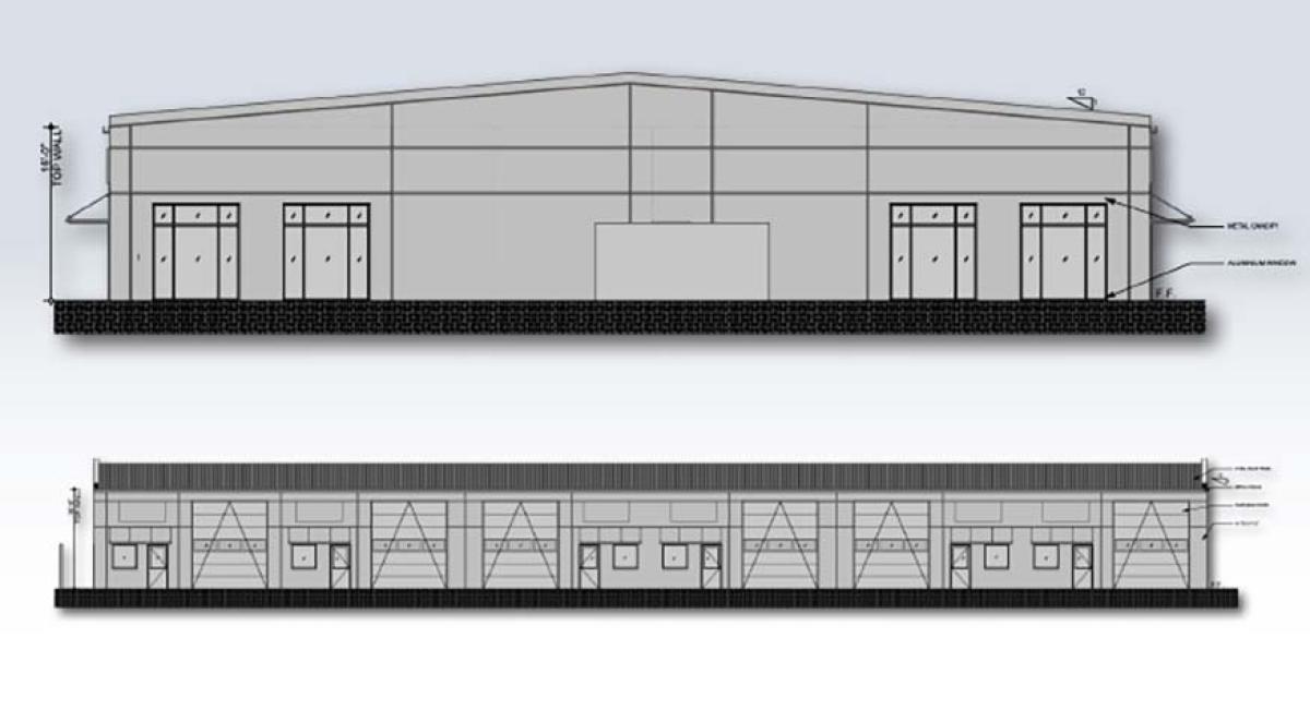 Rendering of New Construction Industrial, Shoreline Business Park